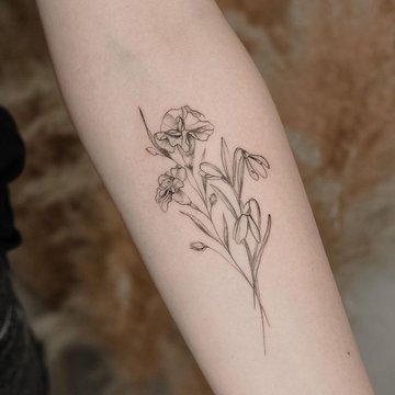 подснежник татуировка