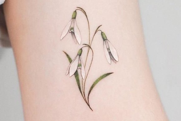 подснежник татуировка