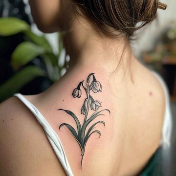 тату с подснежником