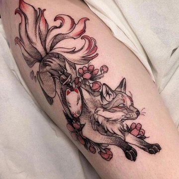 тату кицунэ значение эскиз