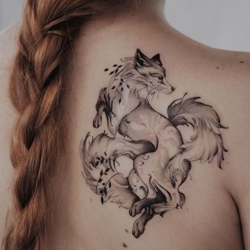 тату кицунэ значение эскиз