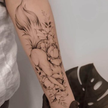 тату кицунэ значение эскиз