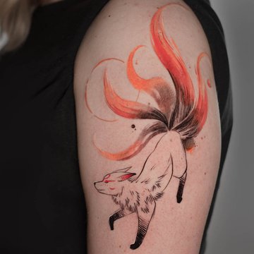 тату кицунэ значение эскиз