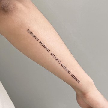 Тату с цифрами