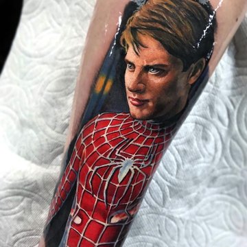 Тату в стиле Марвел