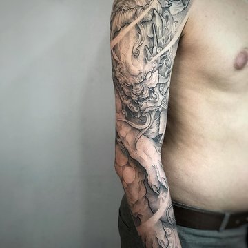 Тату рукав чоловічий