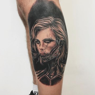 Татуировки на ногу для мужчин