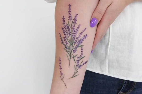 тату з лавандою