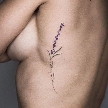 тату з лавандою