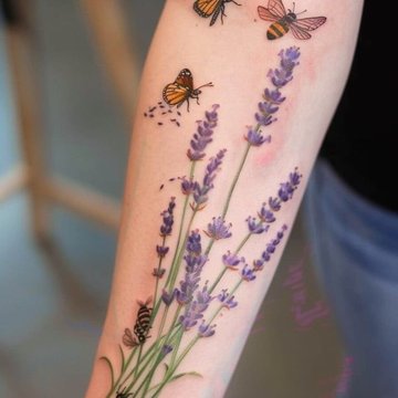 тату з лавандою