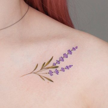 тату з лавандою