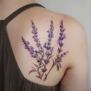 тату з лавандою