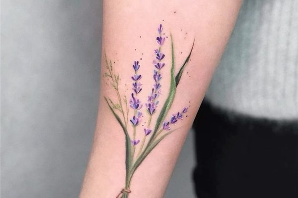 тату з лавандою