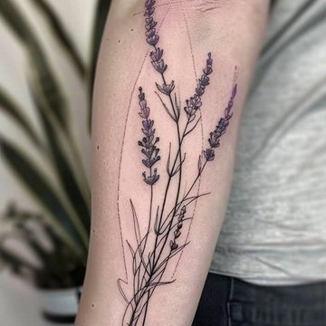тату з лавандою