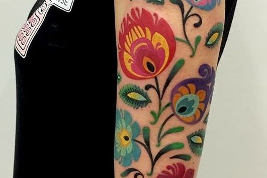 петриковская роспись тату