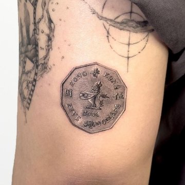 Тату-ескіз монета