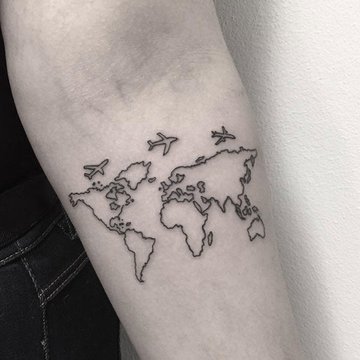 Тату-ескіз мапа