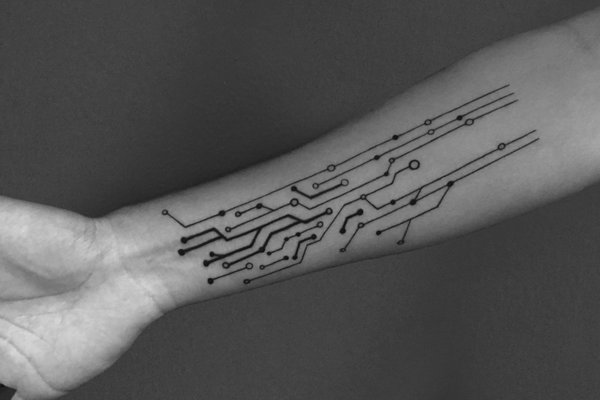 Киберпанк тату