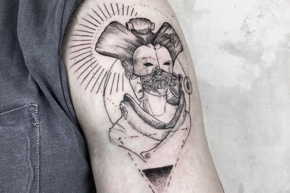 Киберпанк тату