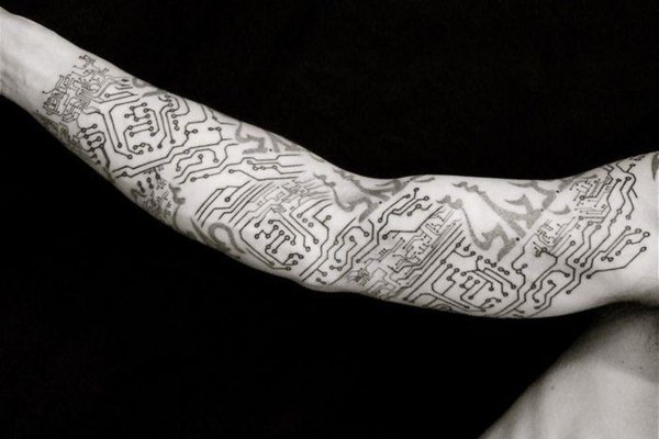 Киберпанк тату