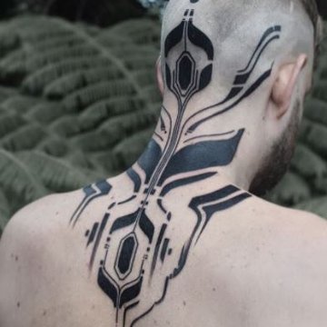 Киберпанк тату