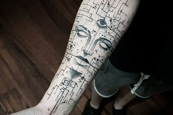 Киберпанк тату