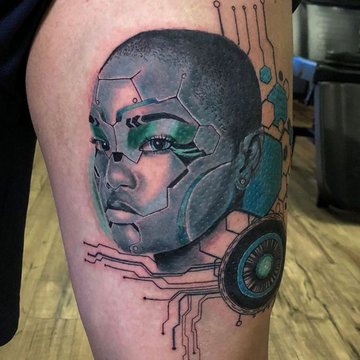 Киберпанк тату