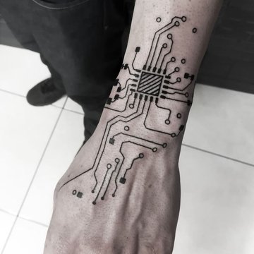 Киберпанк тату