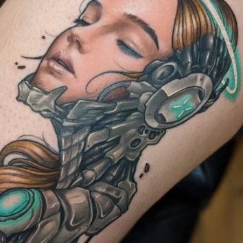 Киберпанк тату