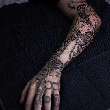 Киберпанк тату