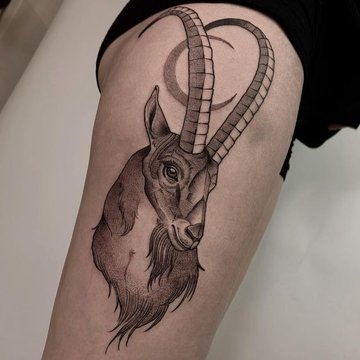 тату знак Зодиака Козерог