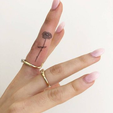 Тату-ескізи "Ромашка"