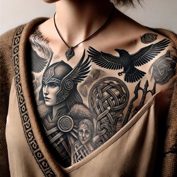 тату вальгалла значення ескіз