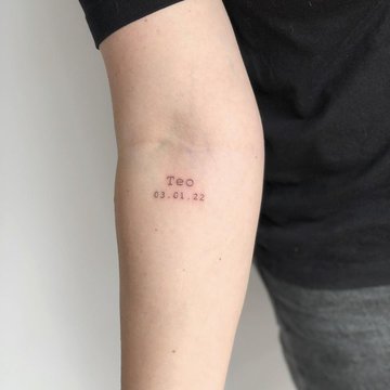 Тату з цифрами