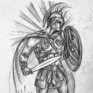 Тату-ескізи "Спартанець"