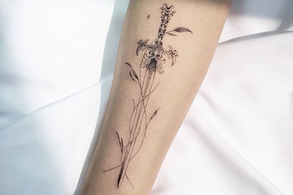 Тату эскизы меч