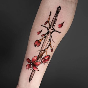 Тату эскизы меч