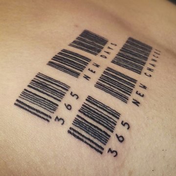 Тату-ескізи "Штрих-код"