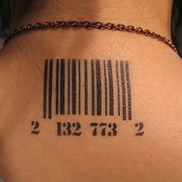 Тату-ескізи "Штрих-код"