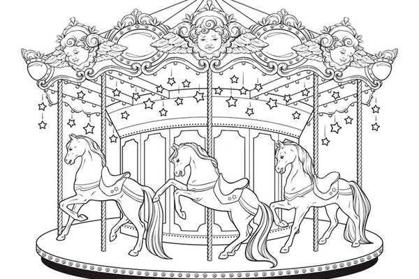 Тату-эскиз карусель