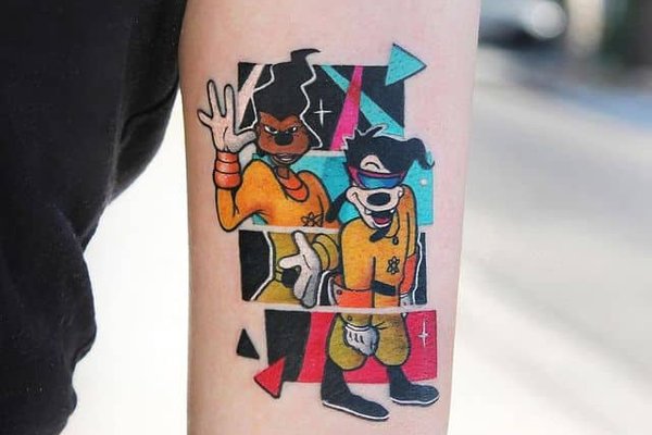 Тату ескізи героїв мультфільмів