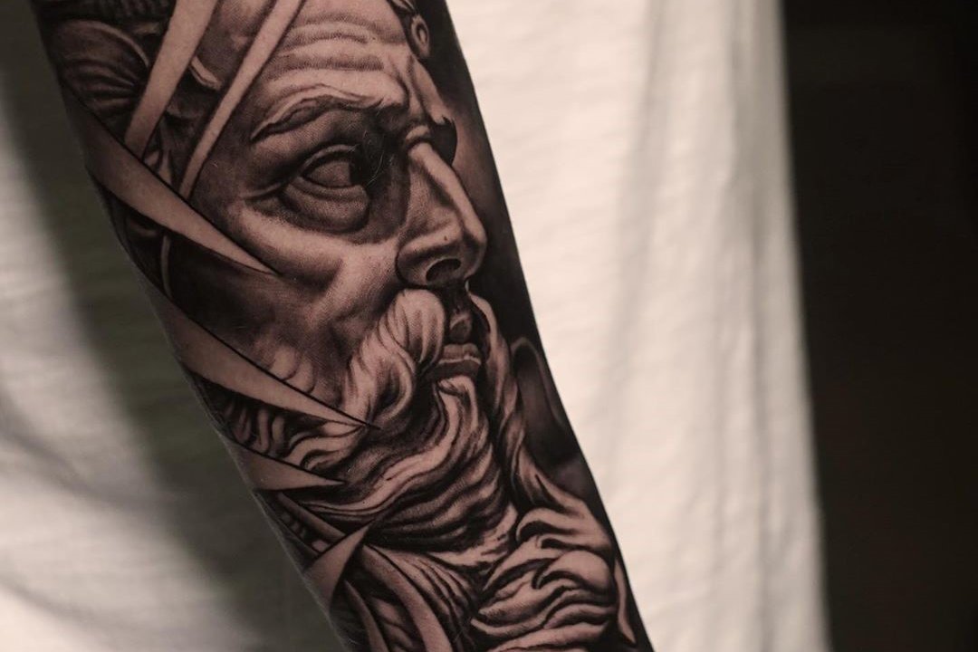 Тату-эскиз Нептун