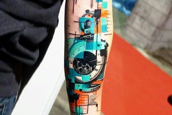 Тату-эскиз объектив