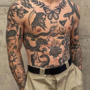 Пэчворк татуировки