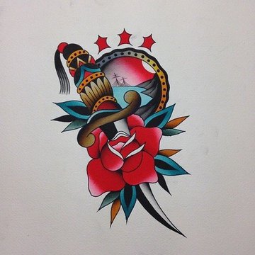 Тату эскизы олд скул