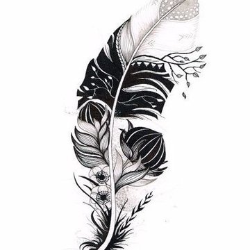 тату перо значение