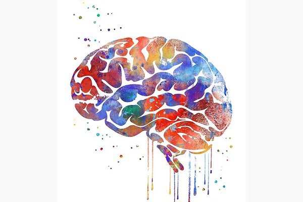 Тату ескіз мозок