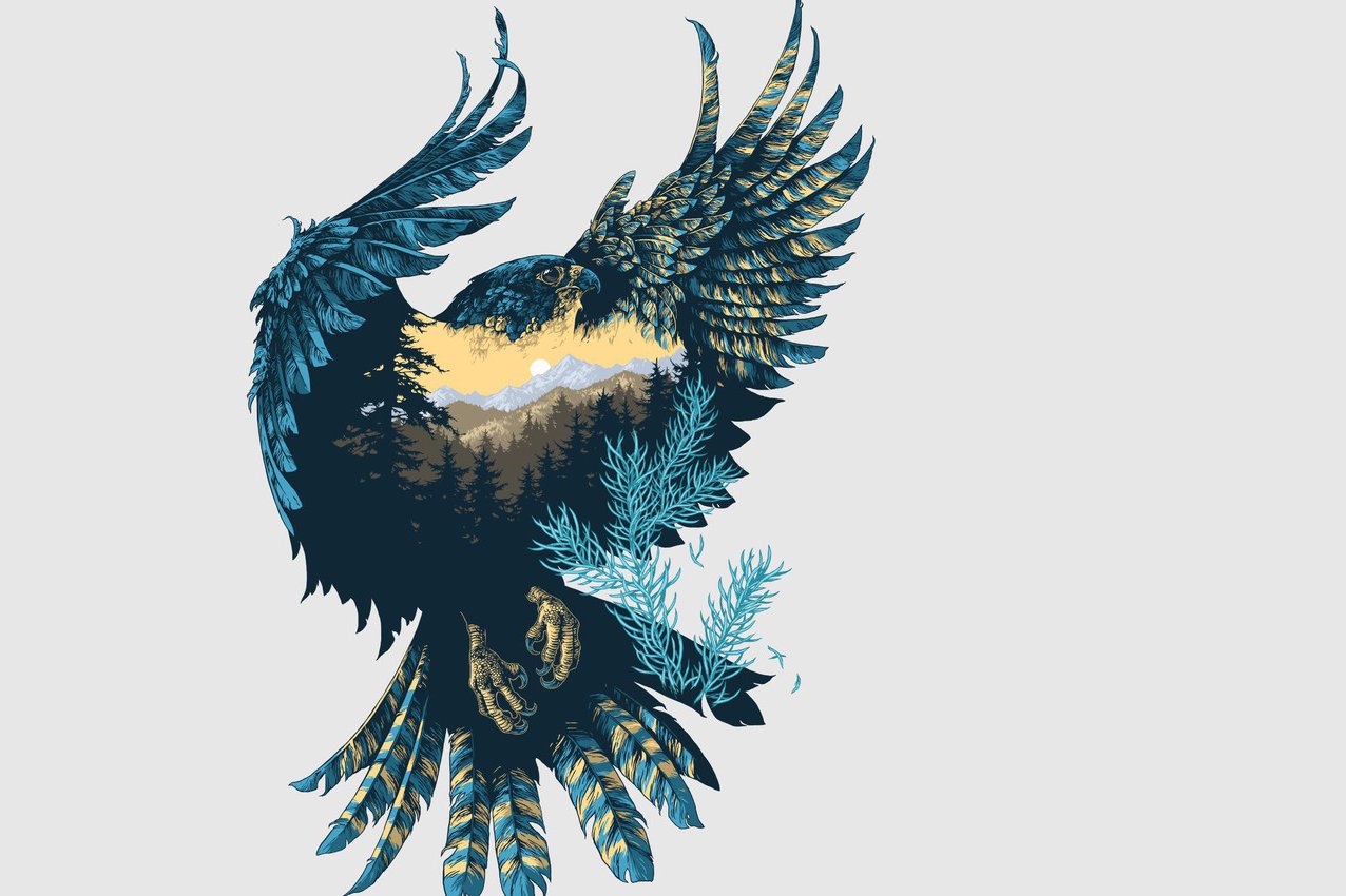 Тату-ескізи "Сокіл"