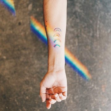Тату-эскизы "радуга"
