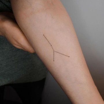 тату знак Зодиака Рак